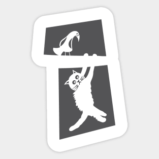 Kitten on a tree Sticker